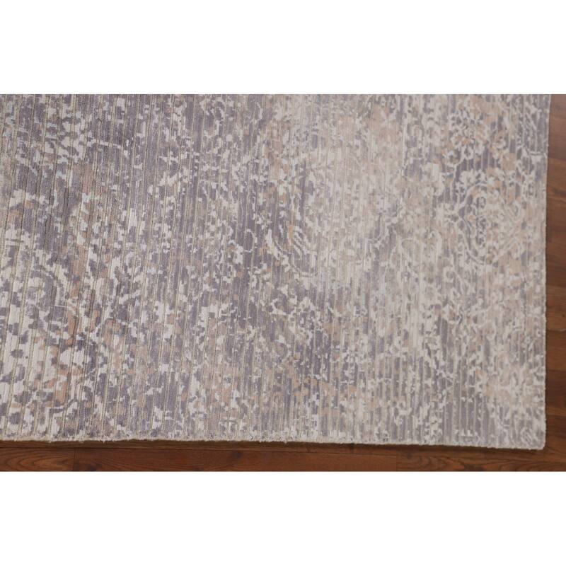 Modern / Abstract Accent Rug Handmade Wool Carpet - 2'7"x 4'9"