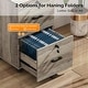 preview thumbnail 44 of 44, 2-Drawer Rolling Wood File Cabinet with Lock