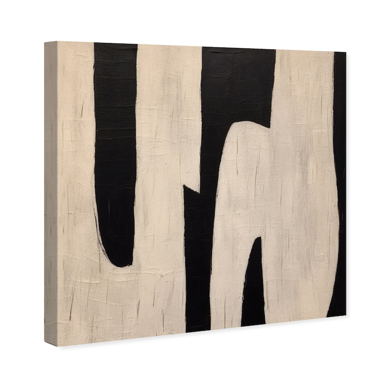 Wynwood Studio Canvas Abstract Natural Expresso Brown and Tan Modern & Contemporary Wall Art Canvas Print