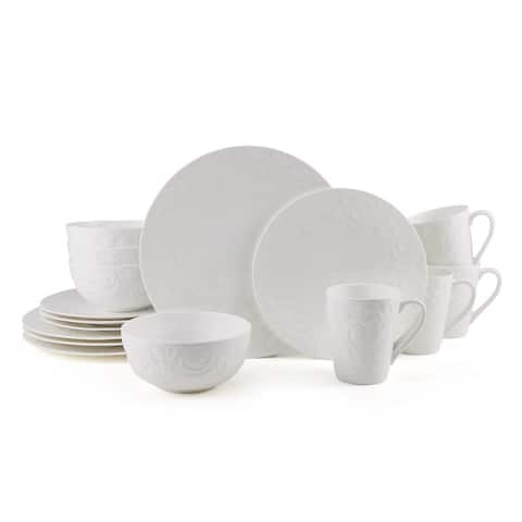 Mikasa Sadie White Bone China 16-piece Dinnerware Set
