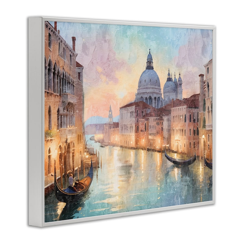 Stupell Scenic Venetian Canal Framed Giclee Art Design By Kim Allen