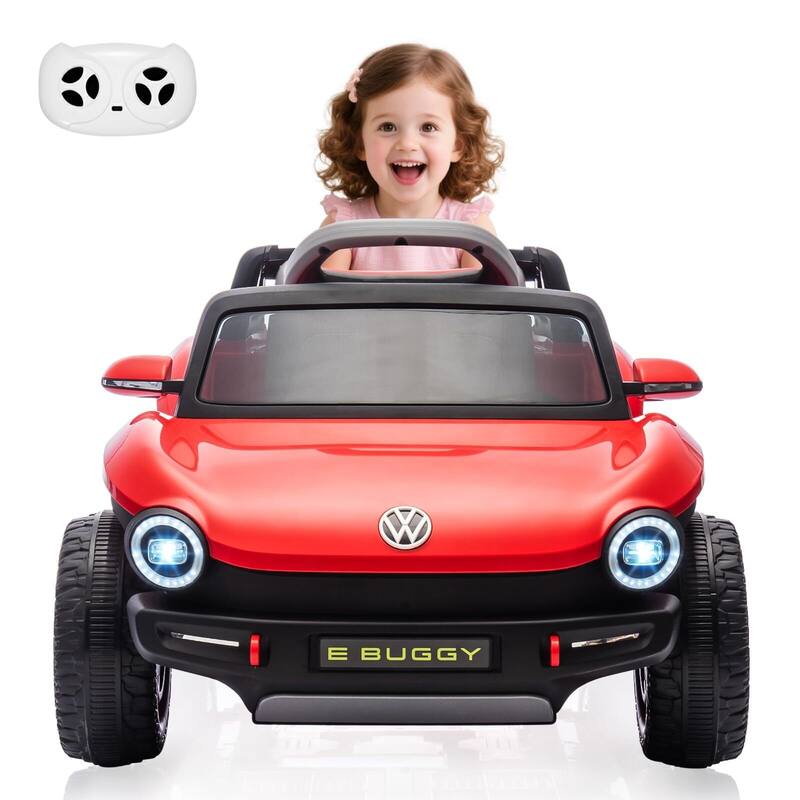 12V Ride On Car for Kids Licensed Volkswagen Beetle - Red