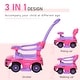 preview thumbnail 6 of 8, 3 In 1 Push Cars for Toddlers - Pink