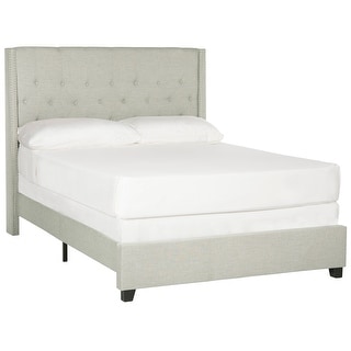 SAFAVIEH Winslet Tufted Upholstered Wingback Linen Home Accent