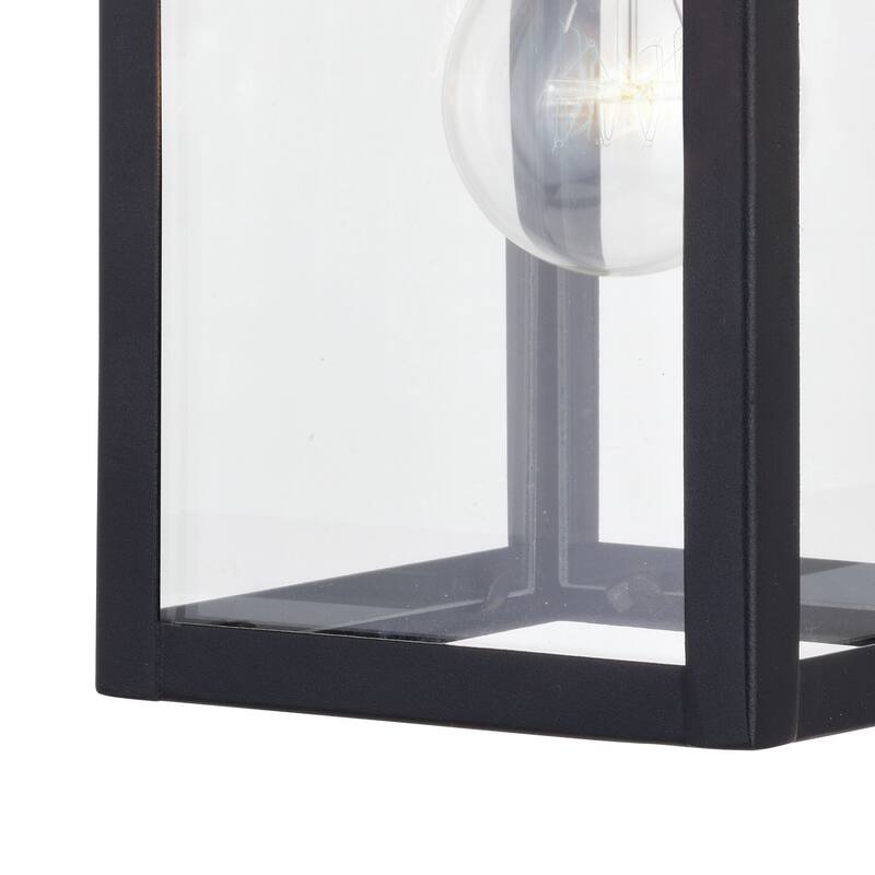 Bellevue Norah 12" Tall Outdoor Wall Sconce with Clear Glass Shade