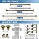 preview thumbnail 17 of 28, Modern Square Urn Adjustable Drapery Double Curtain Rod