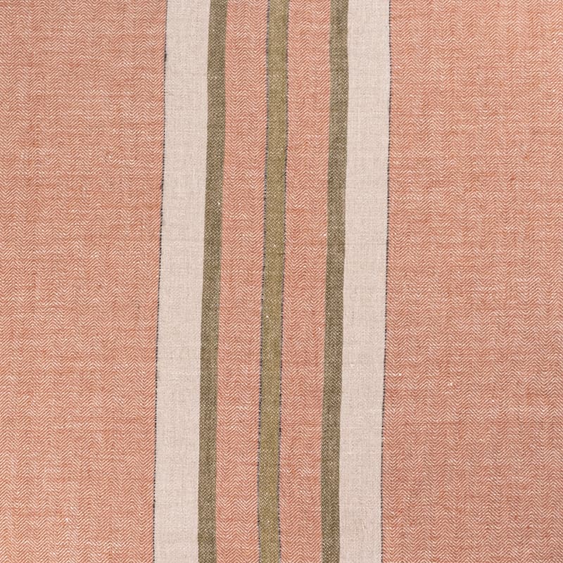 Polo & Luna Tivoli Pet Bed - Chestnut/Olive/Ivory Stripe - Chestnut, Olive, Ivory Stripe