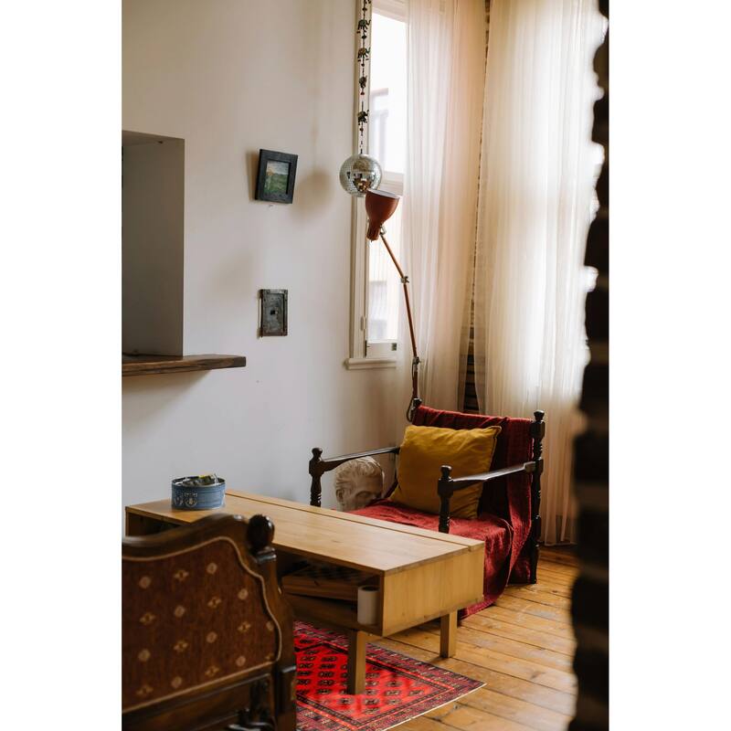 ECARPETGALLERY Hand-knotted Teimani Red Wool Rug - 2'10 x 5'1