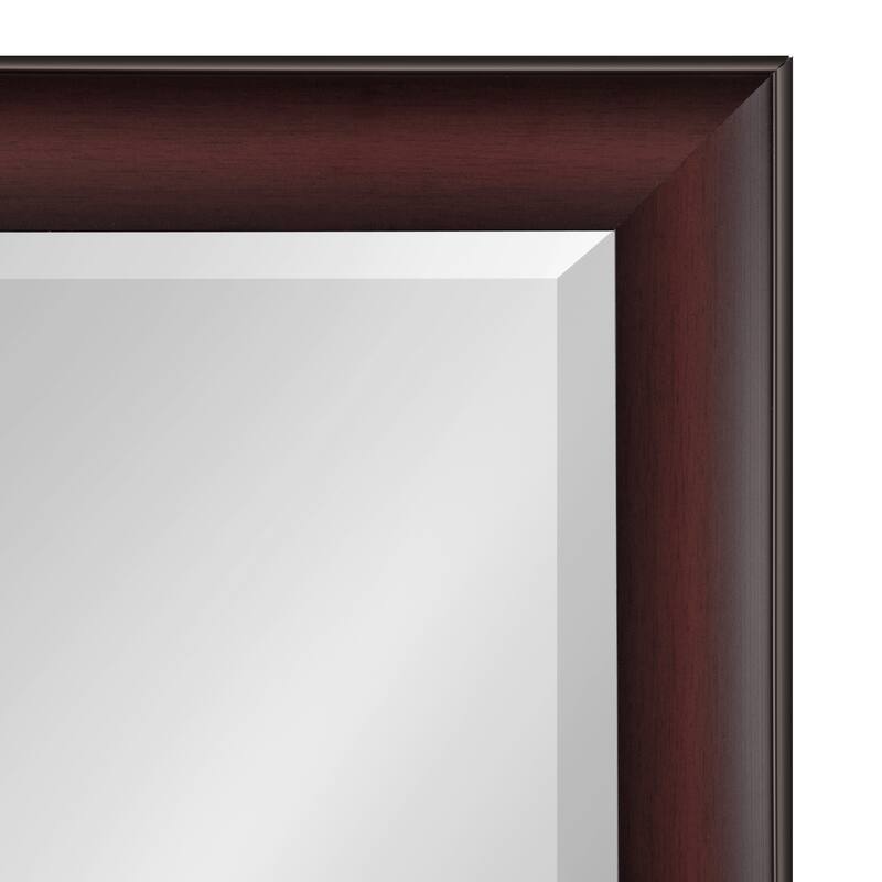 Kate and Laurel Scoop Framed Beveled Wall Mirror