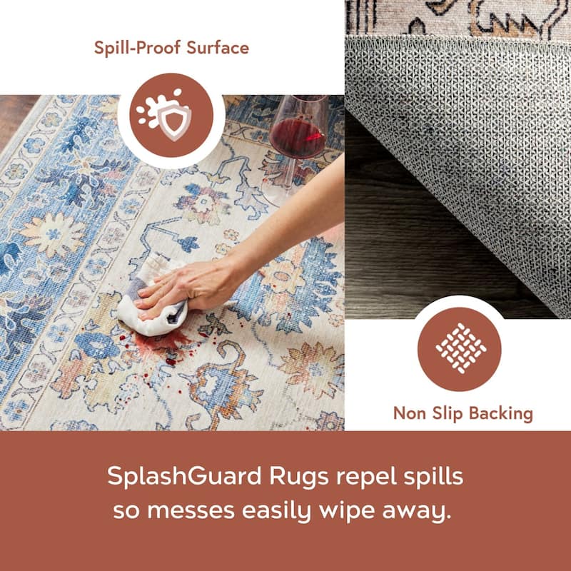 Nuloom Britt Persian SplashGuard Machine Washable Area Rug