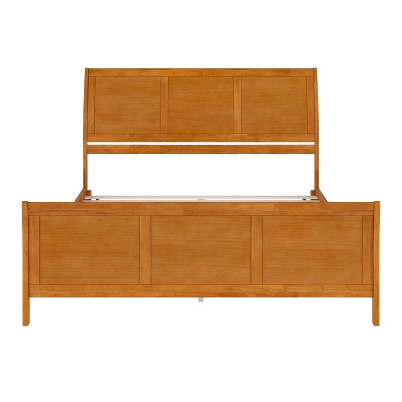 AFI, Portland Solid Wood Low Profile Platform Bed with Matching Footboard