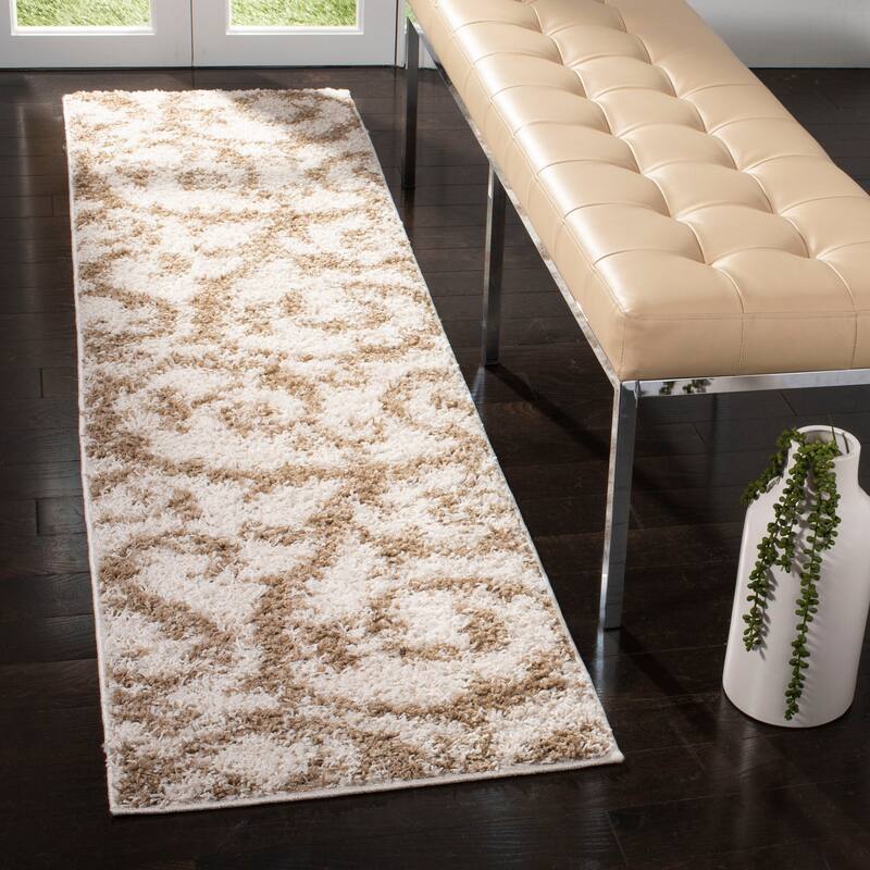 SAFAVIEH New Nadine Shag Grozda Scroll Rug