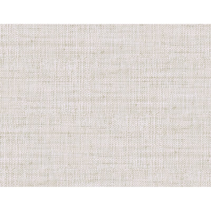Seabrook Designs Wild Bind Embossed Vinyl Unpasted Wallpaper - 27 in W x 27 ft. L - Marshmallow