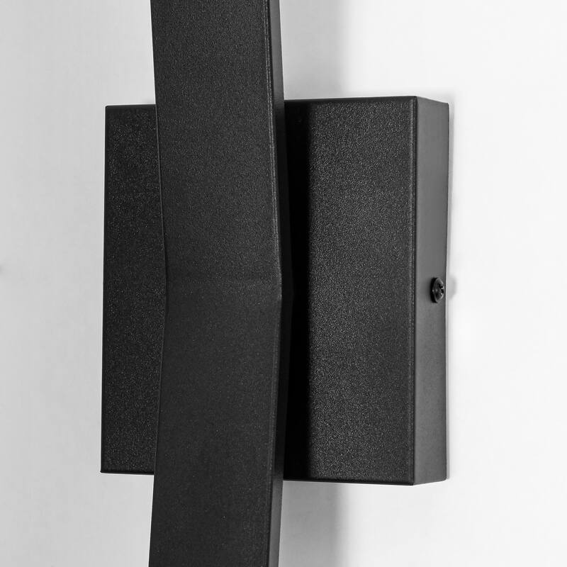 31.5" Modern Black Outdoor Wall Light - 12W 3000K Warm Light, IP44 Waterproof Linear Fixture for Patio & Porch,