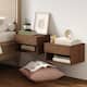 Option Dark Brown Walnut Set of 2
