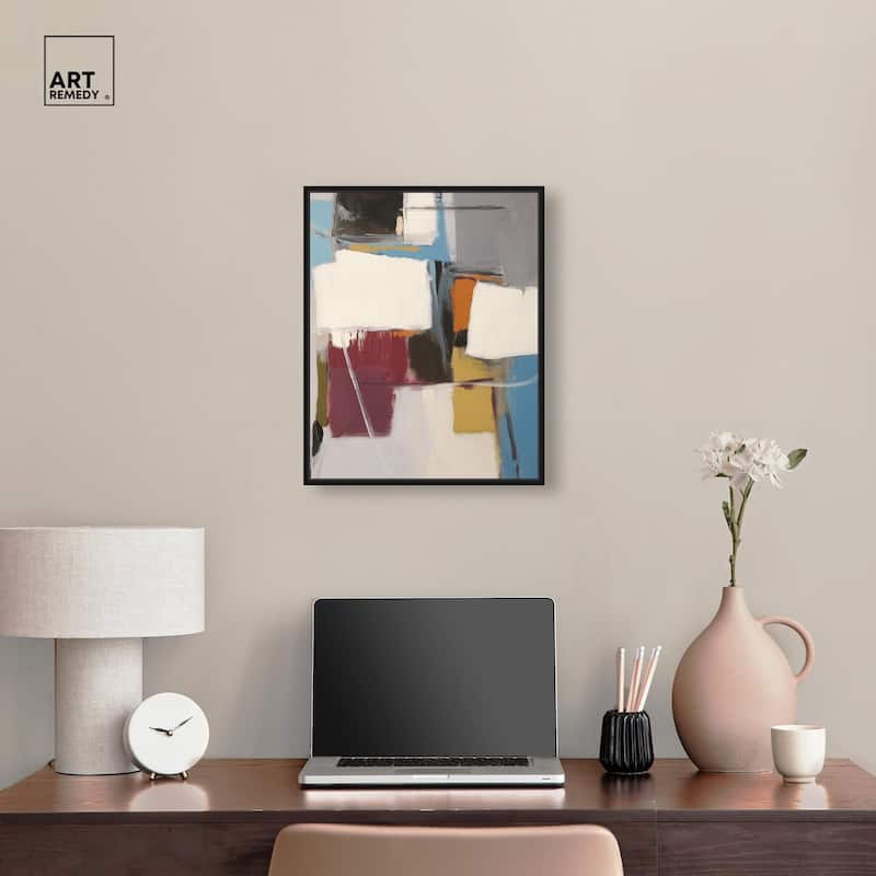 Stacked Forms Canvas by Art Remedy