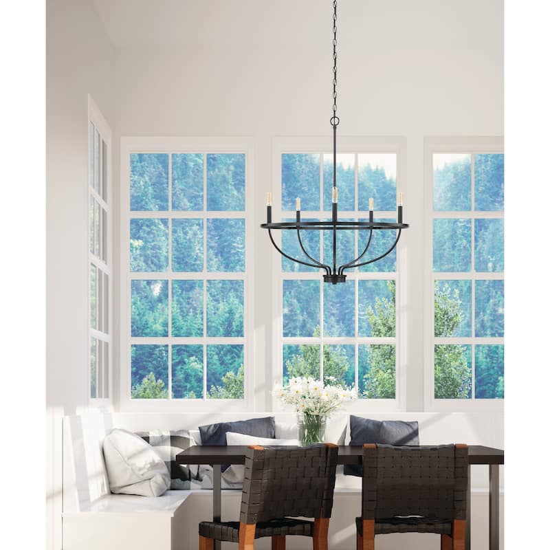 Greyson 5-light Chandelier - Matte Black