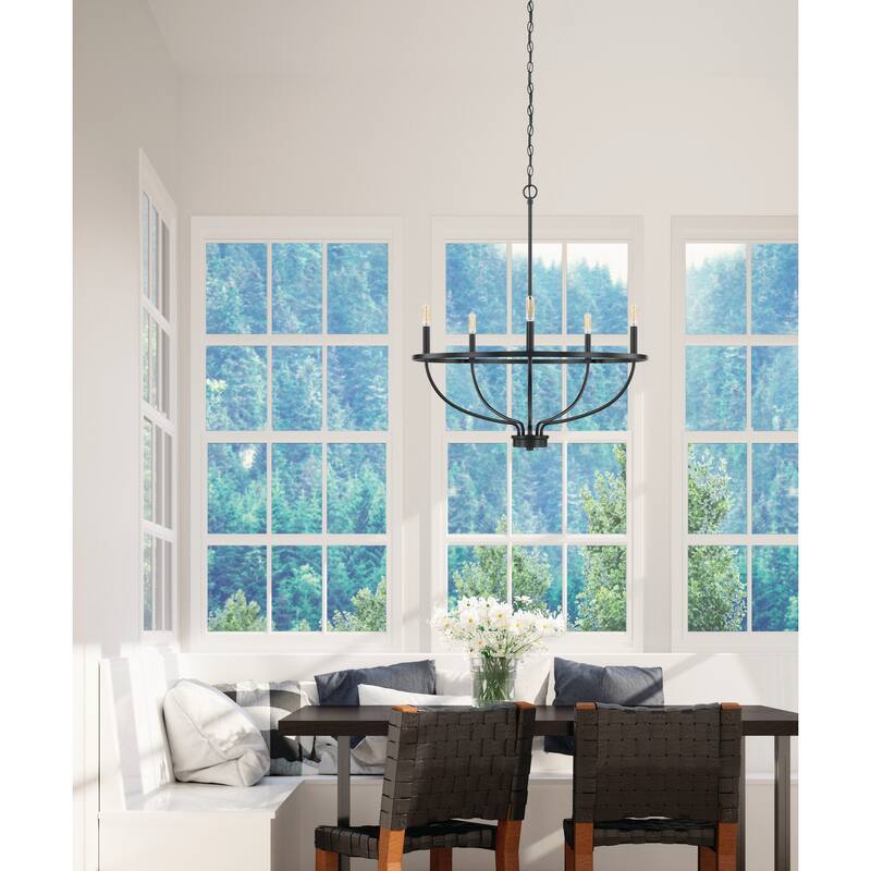 Greyson 5-light Chandelier - Matte Black