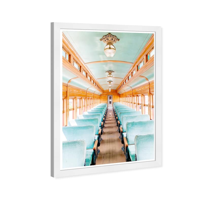 Wynwood Studio Prints Transportation Train Ride II Blue and Traditional Wall Art Canvas Print