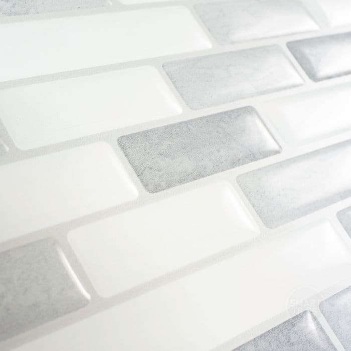 Peel and Stick Backsplash Tile - Smart Tiles Muretto Silia - Kitchen and Bathroom Stick on Tiles