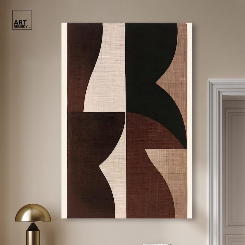 Quartet in Brown II Canvas by Art Remedy, Gallery Wrapped