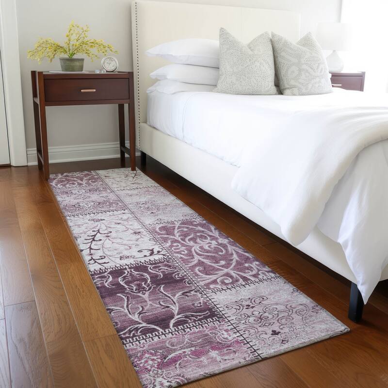 Alvave Patchwork Weather Resistant Blended Style Outdoor Rug