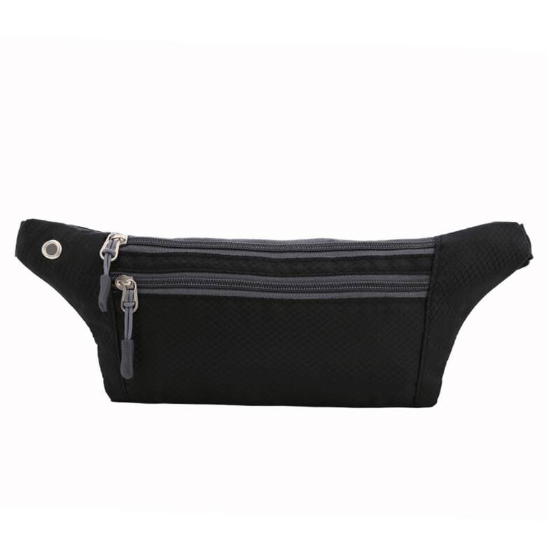 XGear Fitness Waterproof Fanny Pack for Running and Travel - Black