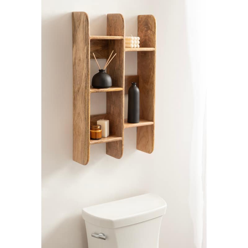 Kate and Laurel Madero Wooden Wall Shelf
