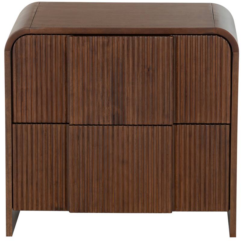 SAFAVIEH Couture Vitale Reeded Wood Nightstand