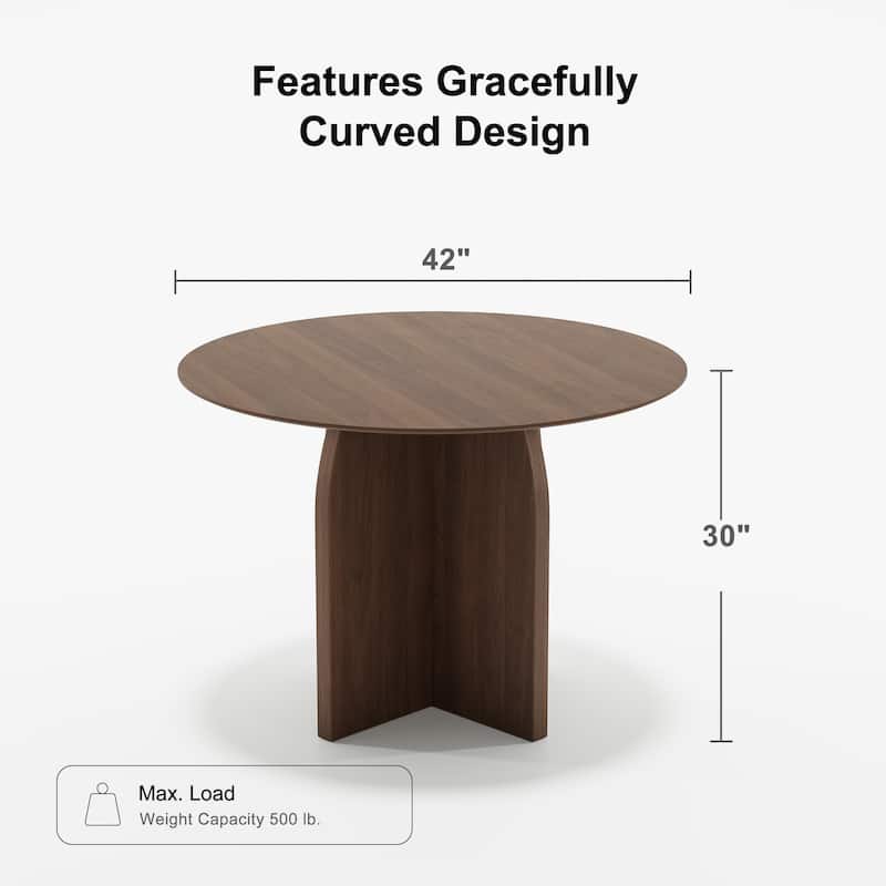 Solid Wood Round Dining Table for 4-8 People Nordic style