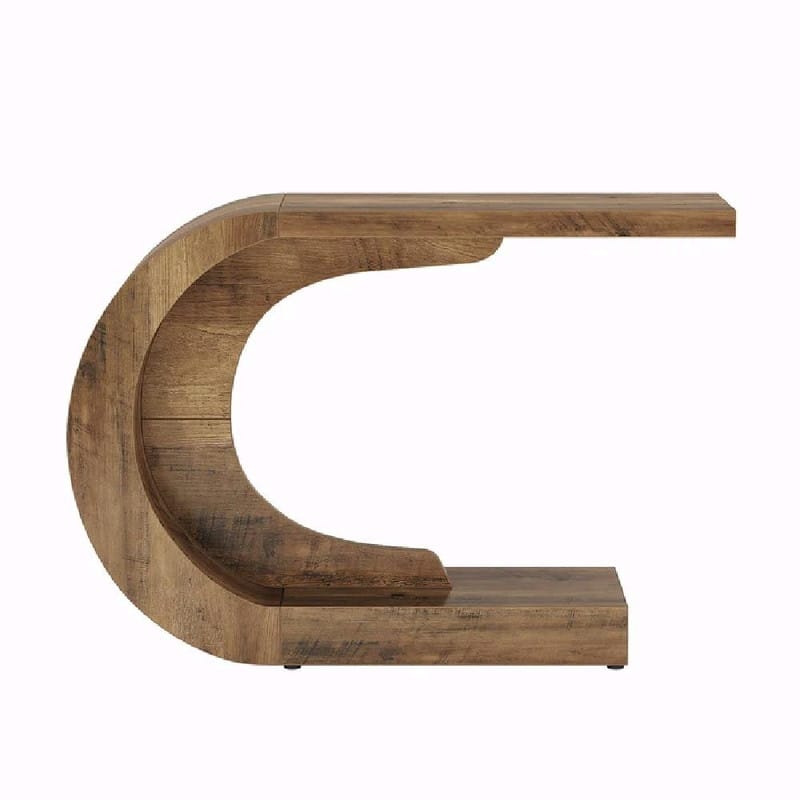Contemporary C-Shaped Hallway Console Table