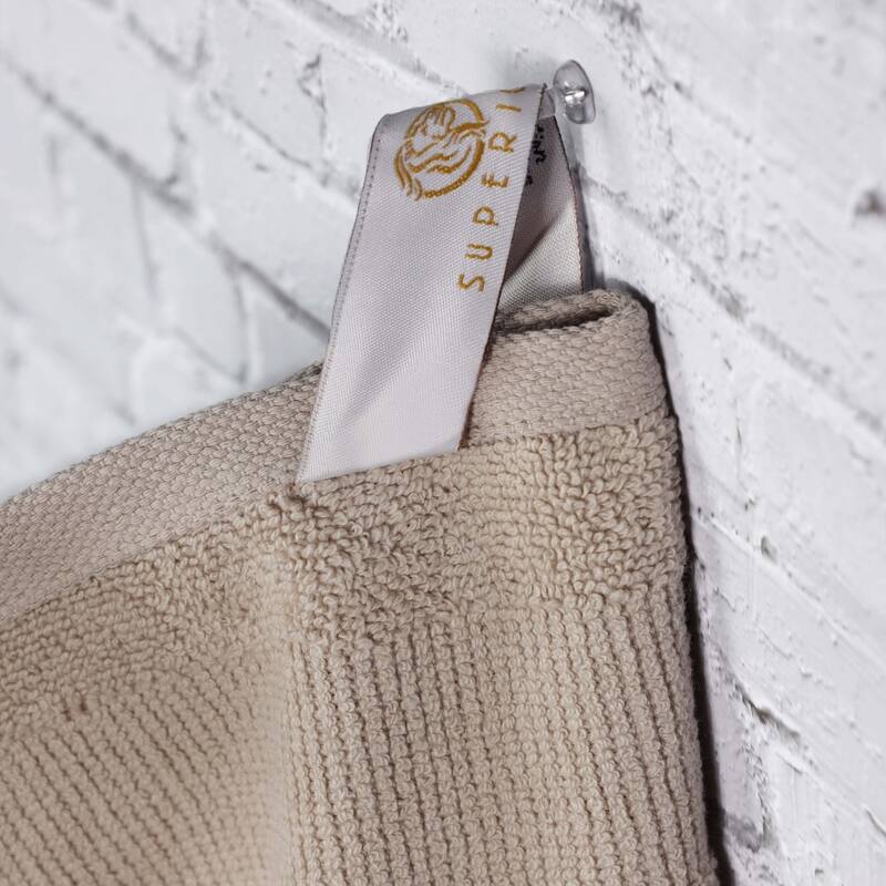 Superior Roma Cotton Assorted Ribbed Solid Towel Set of 12