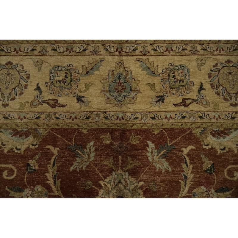 Hand Knotted Oriental 100% Wool Carpet Traditional All-Over Oranges & Rust Peshawar Area Rug - 14' 3'' X 10' 2''