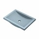 preview thumbnail 37 of 49, Cabrillo 21-inch NativeStone Undermount Bathroom Sink - 20.75" x 14.75" x 5" Ocean