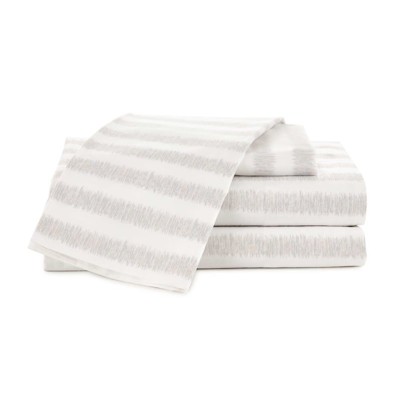 Southern Tide Whisper Stripe Sheet Set - Queen - Grey