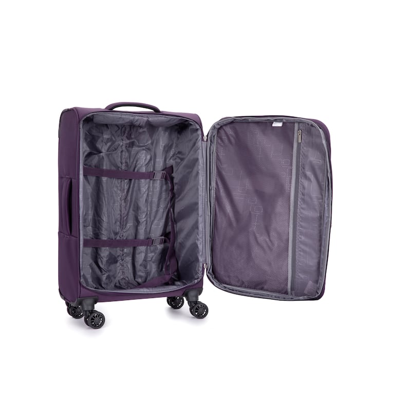 Carry On Luggage Sets 3 Piece, Softshell Lightweight Durable Suitcase with Spinner Wheels and Alloy Zipper, for Men Women