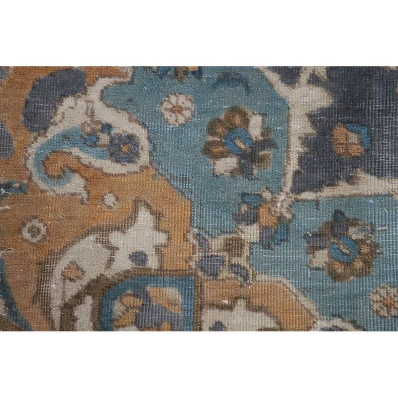 Tabriz Persian Vintage Rug Hand-Knotted Wool Carpet - 6'6"x 9'6"