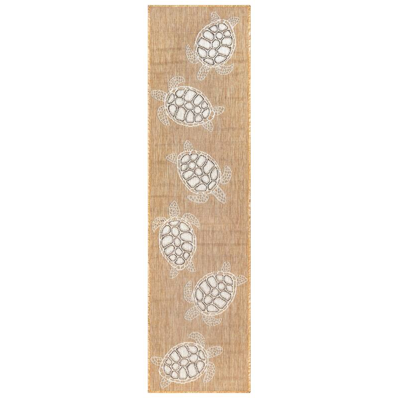 Liora Manne Carmel Collection Sea Turtles Indoor/ Outdoor Area Rug