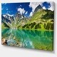 preview thumbnail 2 of 10, Designart - Bright Day Mountain Lake Photography Canvas Art Print