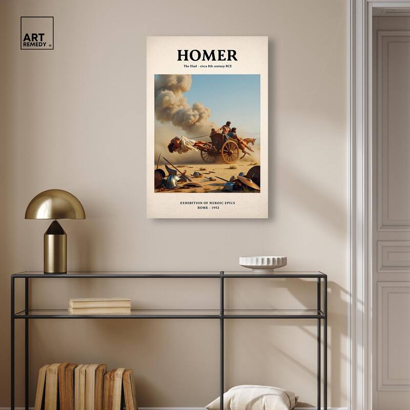 Iliad Illustrated Canvas by Art Remedy, Gallery Wrapped