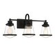 preview thumbnail 1 of 2, Minka Lavery 2583 Mannsdale 3 Light 24" Wide Vanity Light with Clear
