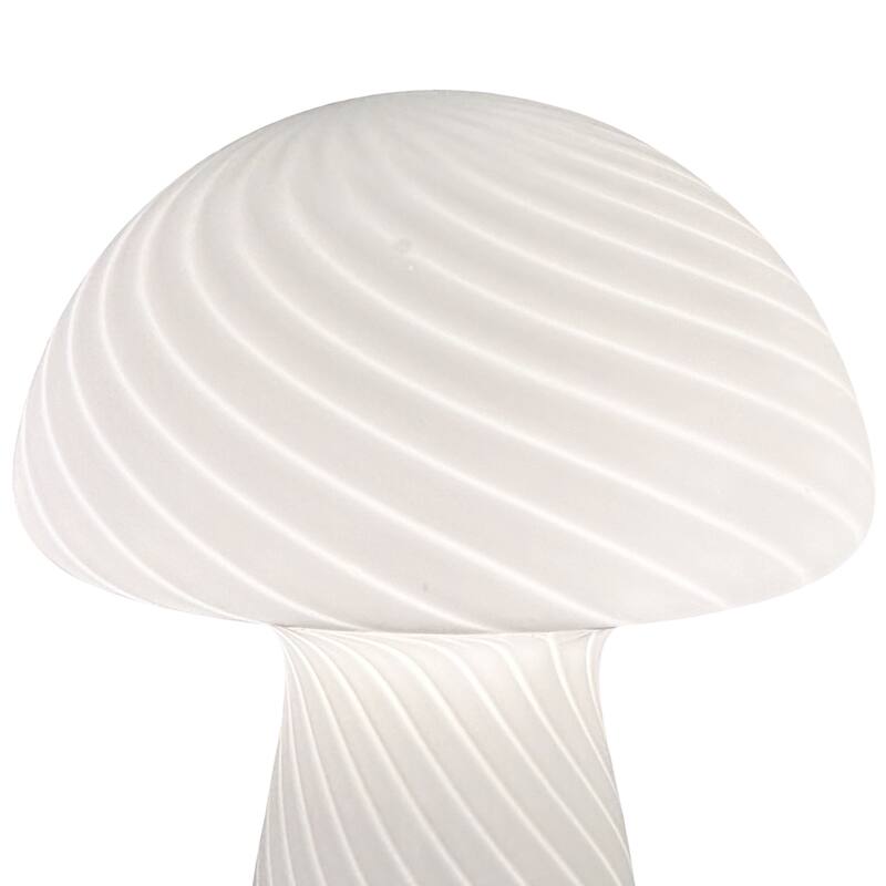 Mushroom Round Glass Table Lamp