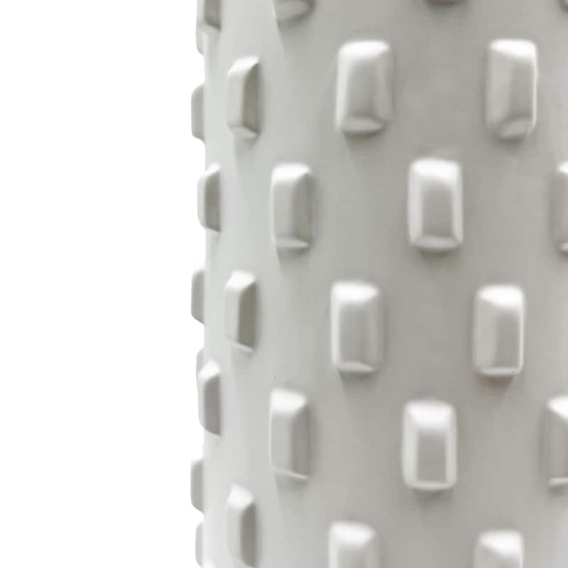 White Ceramic Vase for Flowers