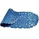 Navy Blue Stone Pebbles Vinyl Non-Slip Bathtub Shower Mat With Suction ...