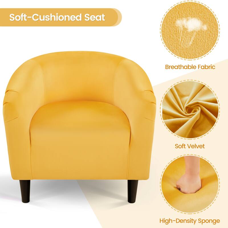 Yaheetech Club Chair Accent Arm Contemporary Style