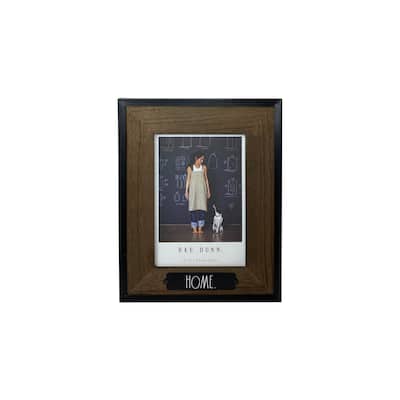 Rae Dunn Rustic Wood Picture Frame - "HOME"