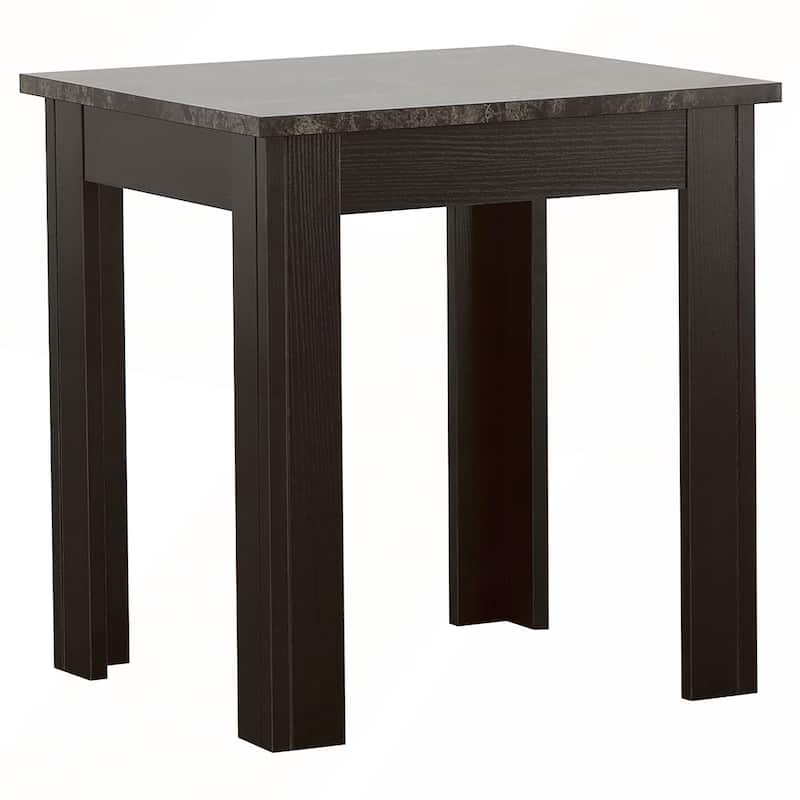 Grey 3-Piece Faux Marble Top Coffee Table Set
