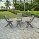 preview thumbnail 87 of 130, Riverstone Fully Assembled All-Weather Recycled HDPE Outdoor Folding Bistro table