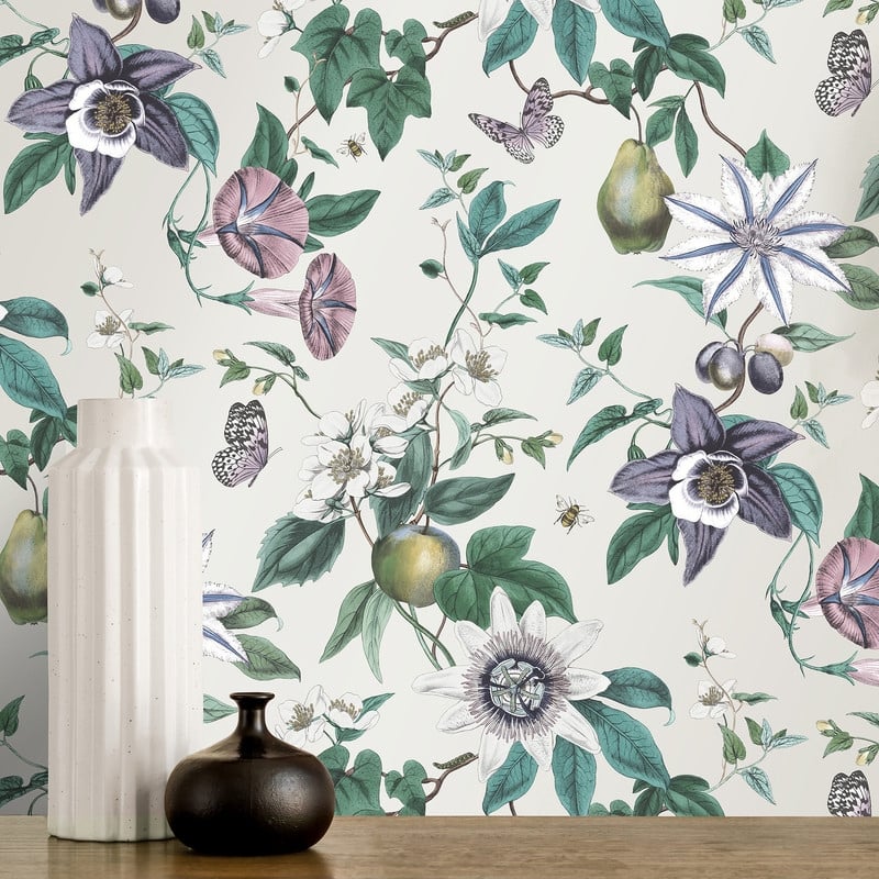 Fine Decor Sierra Silver Floral Wallpaper