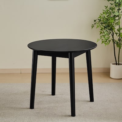 Round Table, All Solid Wood, Can Sit 2-4 People Diameter 31.5 Inches